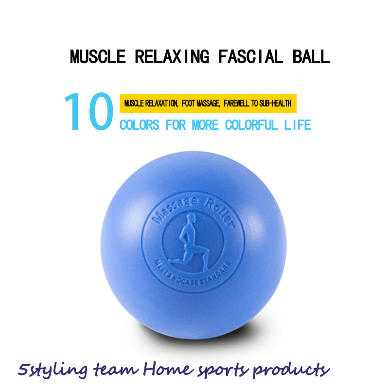 Tillverkarens direktförsäljande massageboll för silikonrehabilitering, stretchyoga, fitnessmassage, enkelbollmuskel, avslappnande plantar fascialboll