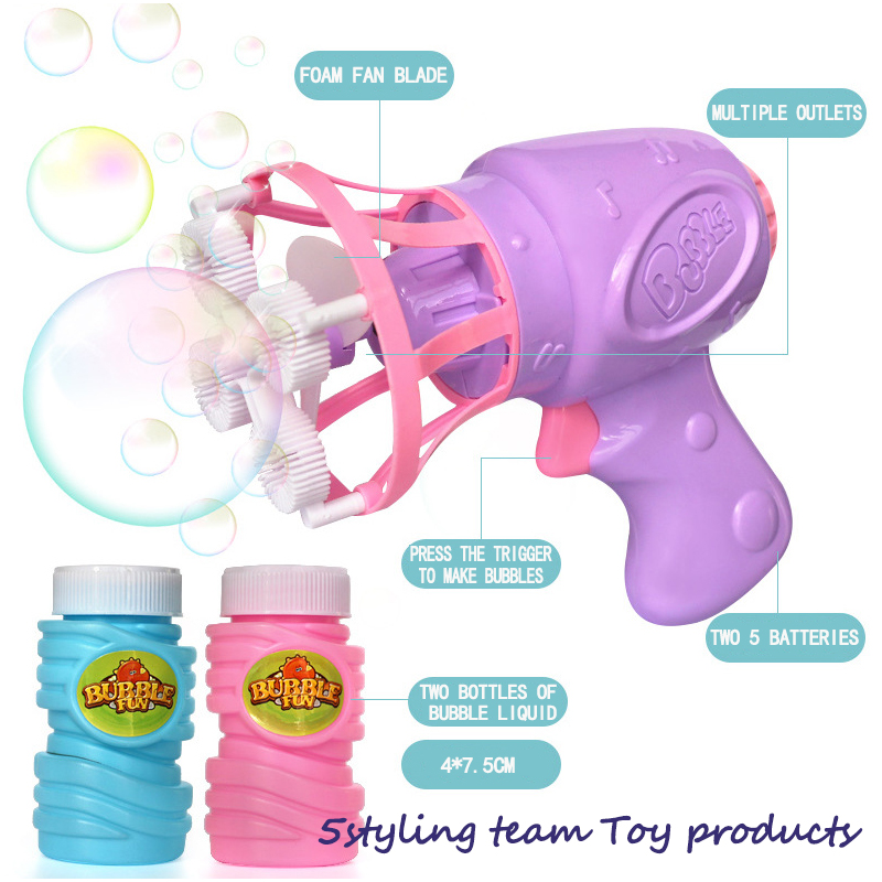 Blåsa bubblor, barnleksaker, nya bubblvapen, elektriska fläktar, bubbla maskiner, leksaker och samma tiktok.